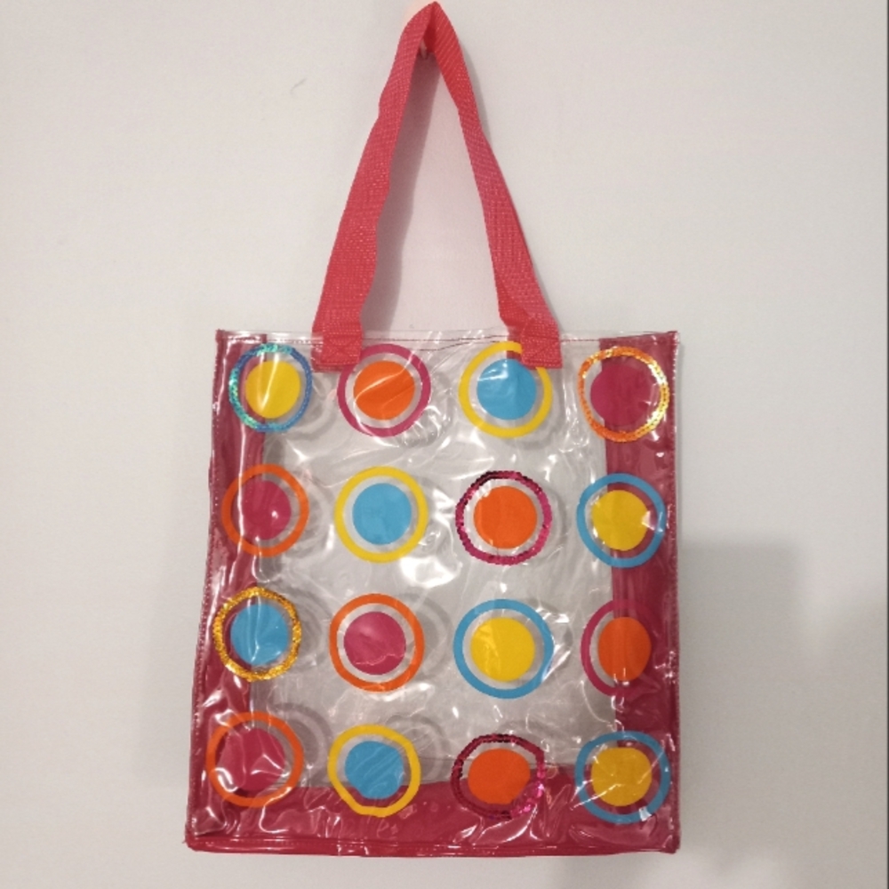 NWT | Avon Polka Dot Sequin Sun Tote
